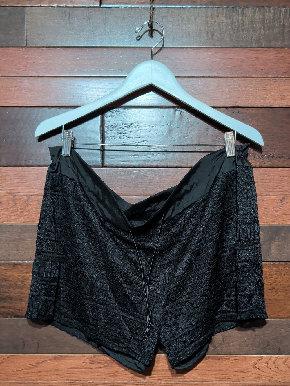 No Brand Tag Black Lace Cut Out Shorts